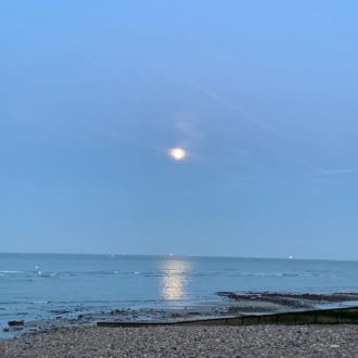Coucher de lune - Plage - Le Havre