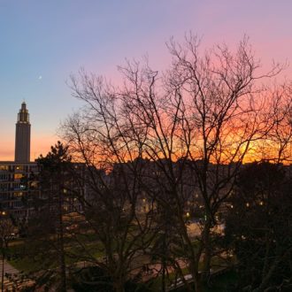 Impression, soleil couchant 2 Avenue Foch et Saint-Joseph - Le Havre